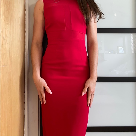 Red Illusion Marc New York Dress - Picture 1 of 4